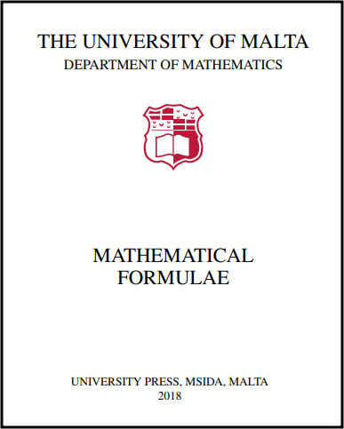 MATSEC Booklet Front Page