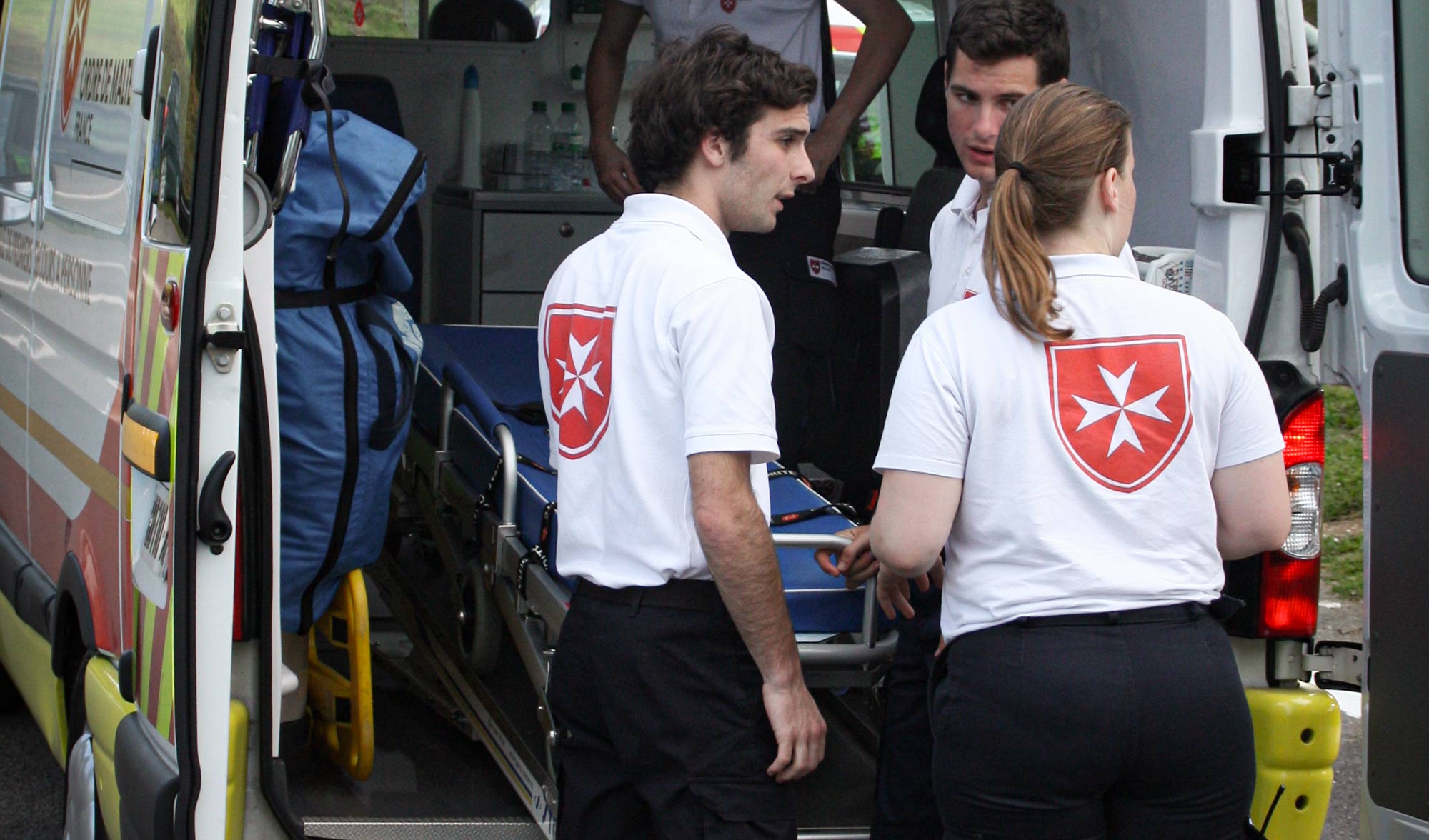 Order of Malta medical teams and ambulances
