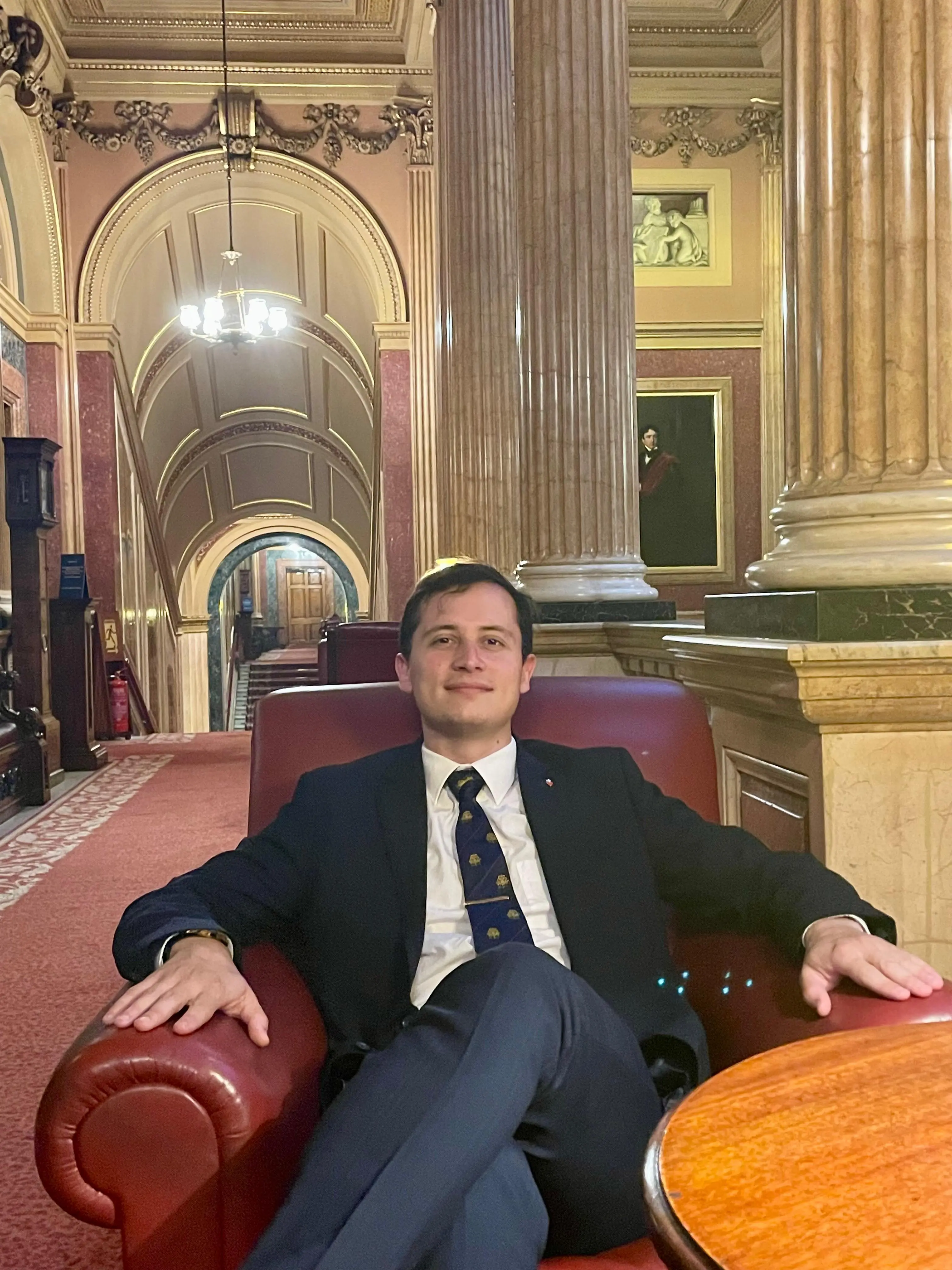 Luke Collins at Phileas Fogg's club